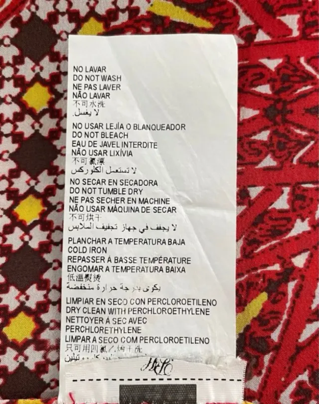 Vestido estampado multicolor talla M