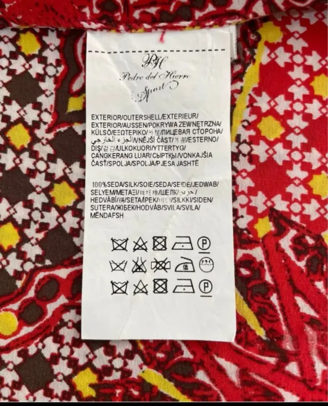 Vestido estampado multicolor talla M