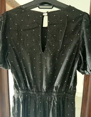 Vestido Naf Naf negro lunares talla 36