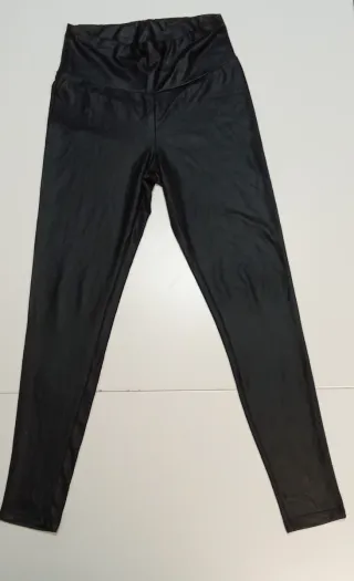 Mallas efecto piel negras Talla S