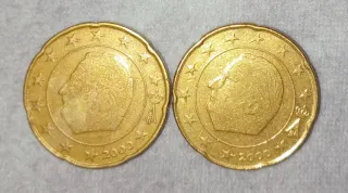 2 Monedas del 2000 de 0,20€
