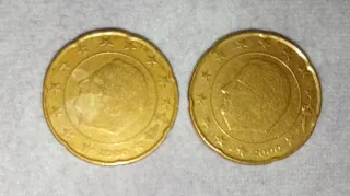 2 Monedas del 2000 de 0,20€