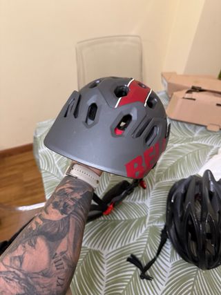 Casco Bell desmontable Negro y Gris talla S