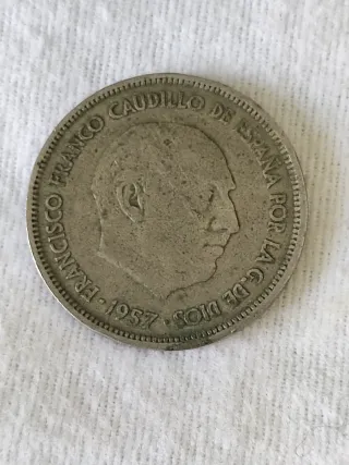 Moneda 25 Pesetas Franco 1957