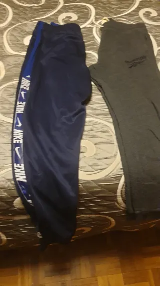 Pantalones de chándal Nike (Azul)y Reebok (gris)