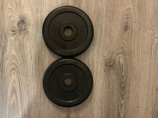 2 Discos Pesas Goma 2 KG Decathlon Domyos