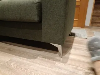 Sofá 2 plazas verde tela