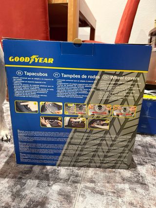 Tapacubos Goodyear 14 Kit 4uds Negro/Gris