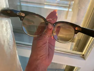 Occhiali da sole Gucci marroni e oro