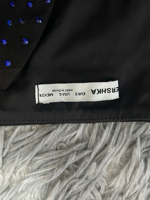 Vestido largo Bershka con brillos Talla S