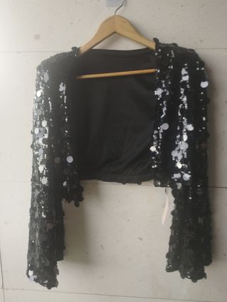 Chaqueta Lentejuelas Negra