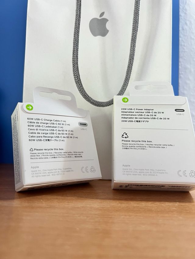 Carregador iPhone completo Apple Novo