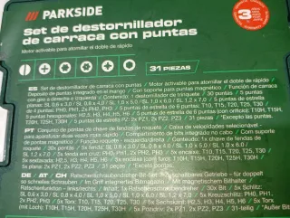 37 Piezas Destornillador PARKSIDE
