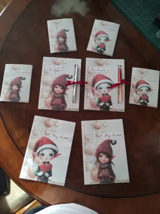 Tarjetas de Navidad Elfo y Elfa. Desde 1€ a 3,50