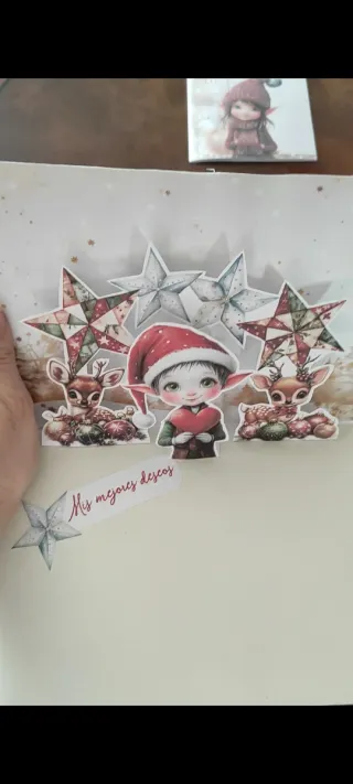 Tarjetas de Navidad Elfo y Elfa. Desde 1€ a 3,50