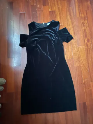 Tubino Velluto Nero Calvin Klein