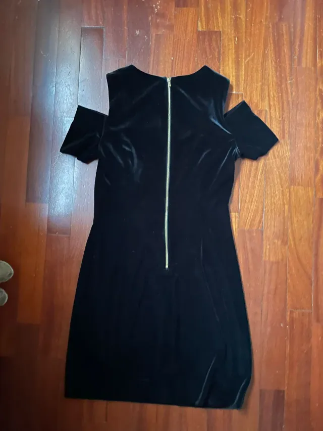 Tubino Velluto Nero Calvin Klein