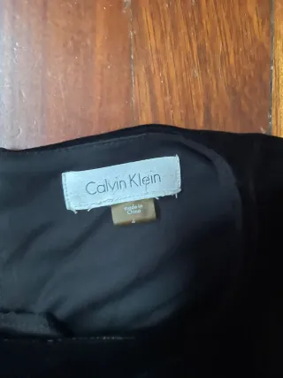 Tubino Velluto Nero Calvin Klein