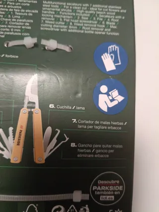 Herramienta multifuncional Parkside 8 en 1