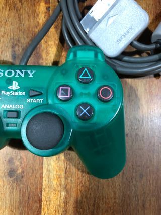 Controller ps2 verde trasparente originale