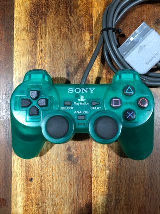 Controller ps2 verde trasparente originale