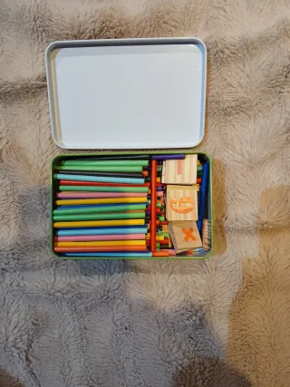 Juego educativo de varillas para contar