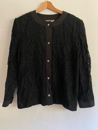 Chaquetilla encaje vintage mujer