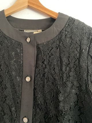 Chaquetilla encaje vintage mujer