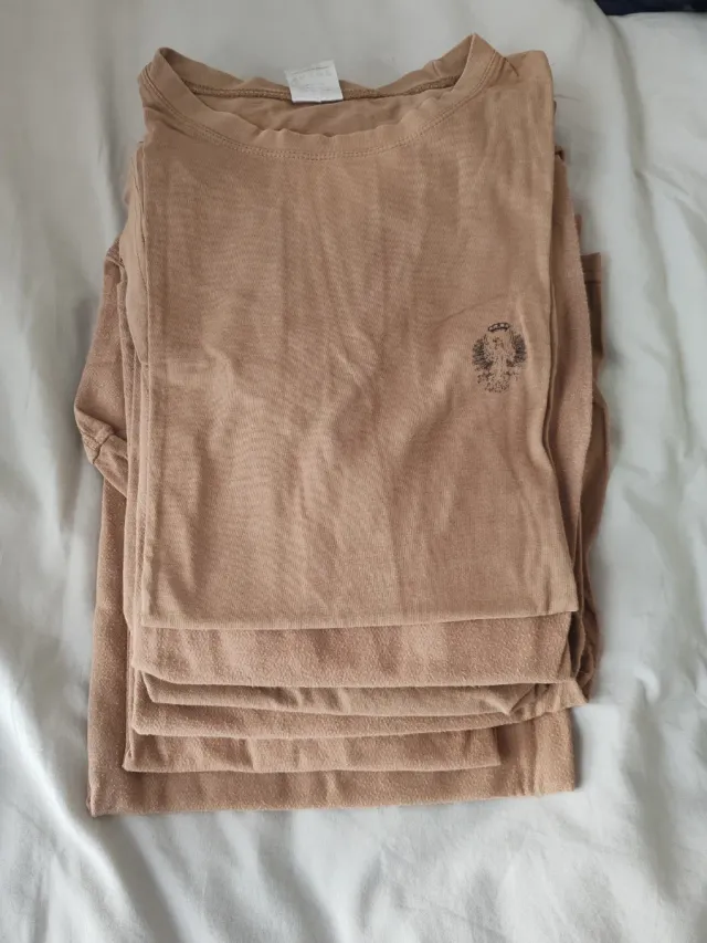 Camisetas militares marrones (pack 5)