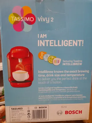 Cafetera Tassimo Vivy 2 Roja. Seminueva