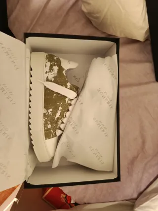 Zapatillas Numeris Verde y Blanco