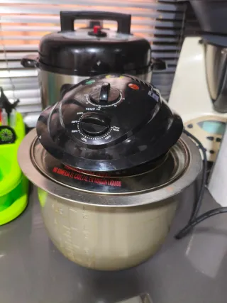 Olla GM H Deluxe,cabezal de horno y cubeta slowpot