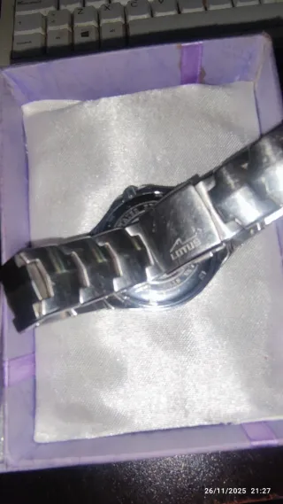 Reloj Lotus Hombre Esfera Blanca Acero