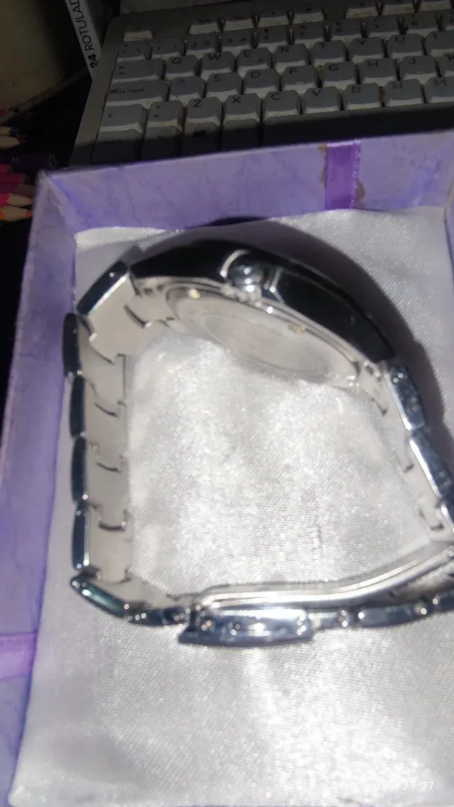 Reloj Lotus Hombre Esfera Blanca Acero