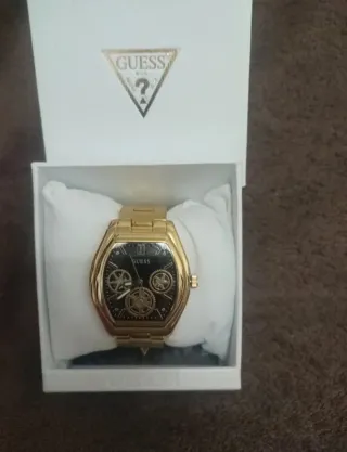 Reloj Guess Dorado Negro Nuevo