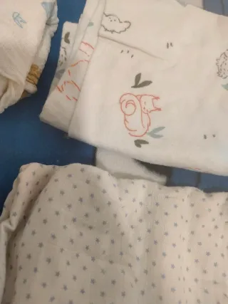 Lote 8 muselinas bebé