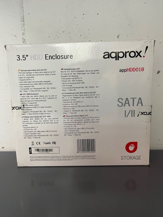 Caja Externa Aqprox! 3.5 HDD SATA