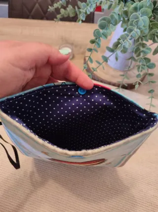 Funda libro tela niña otoño