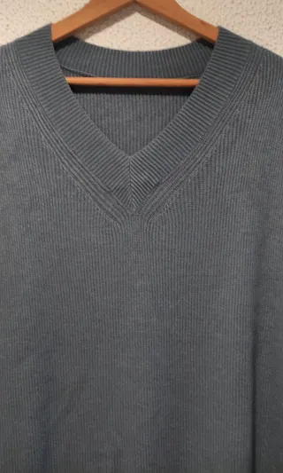 Chaleco punto mujer azul XXL