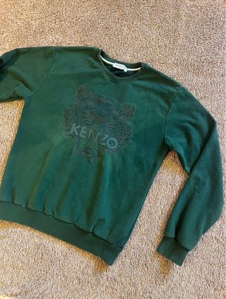 Sudadera Kenzo Vintage Unisex Y2K 90s Verde