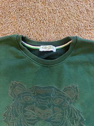 Sudadera Kenzo Vintage Unisex Y2K 90s Verde