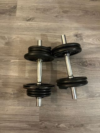 2 Mancuernas Cromadas (Solo mancuernas)