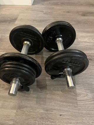 2 Mancuernas Cromadas (Solo mancuernas)