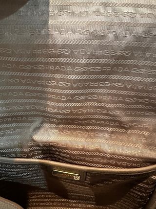 Bolso Prada Vitello Phenix Marrón Piel de terneto