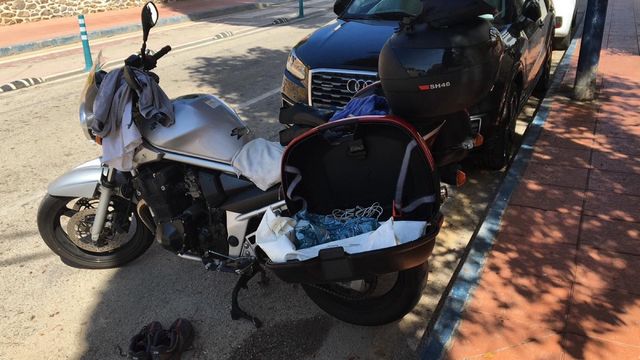 Suzuki Bandit 650cc con maletas