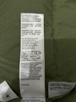 Parka Levi's verde mujer