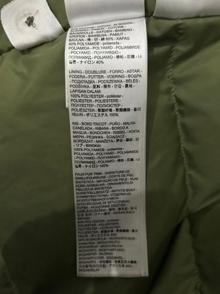 Parka Levi's verde mujer