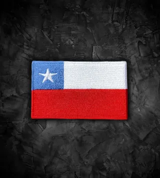 Chile 🇨🇱 Parche bandera termoadhesiva