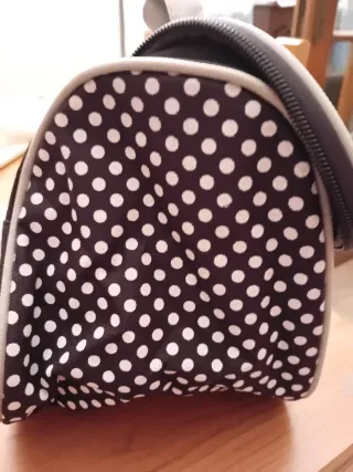 Porta cosmetici color prugna