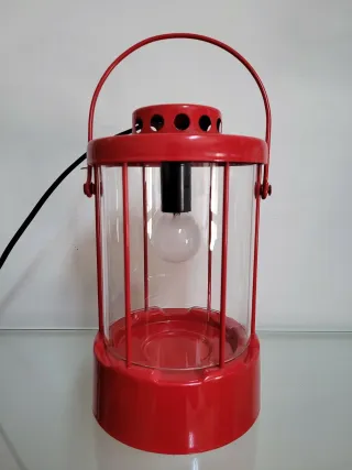 Lampada lanterna rossa da appendere